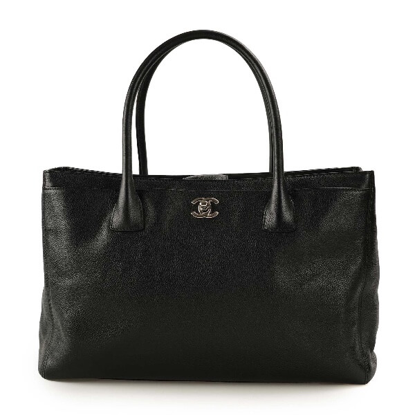 Chanel - Black Caviar Leather Executive Bag 